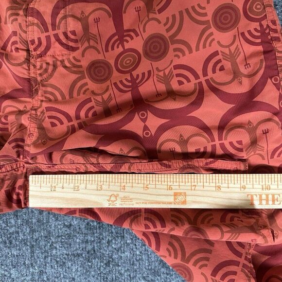Patagonia Board Shorts Mens 33 (32) Orange Geometric Swim Trunks 9" Nylon Adult - Picture 6 of 9